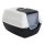 XXL Cat Toilet ORLANDO white-anthracite especially for large cat breeds