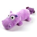 Ultrasonic - Dancing Hippo - Hundespielzeug Flusspferd mit extra leisem Quietscher