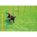 Agility slalom poles dogs training hurdles rods set 12...