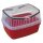 Transport box for small animals like hamsters, guinea pigs, rabbits etc. Red