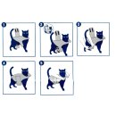 Beruhigungsweste zur Angstbekämpfung Anti-Angst Jacke für Katzen bis 4 kg / 22 - 33 cm