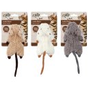 Cat toy plush mouse made of lambs wool - Jumbo Crinkle...