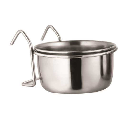 Universal bowl Food bowl Water bowl Stainless steel bowl to hang 300, 550 or 900 ml