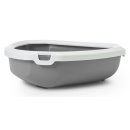 Cat Toilet Corner Toilet Bowl Toilet with rim grey-white