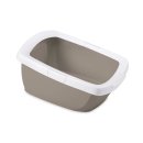 Cat Litter Box Tray Toilet with Removable Rim