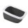 Cat Toilet Tray Litter tray with removable rim white-black 65 x 47 x 33 cm