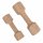 Hundespielzeug Apportierholz Apportierknochen Knochen Holzspielzeug - zwei Größen