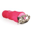 Rascheltunnel Play Tunnel Foldable Cat Tunnel pink or blue 65 x 25 cm