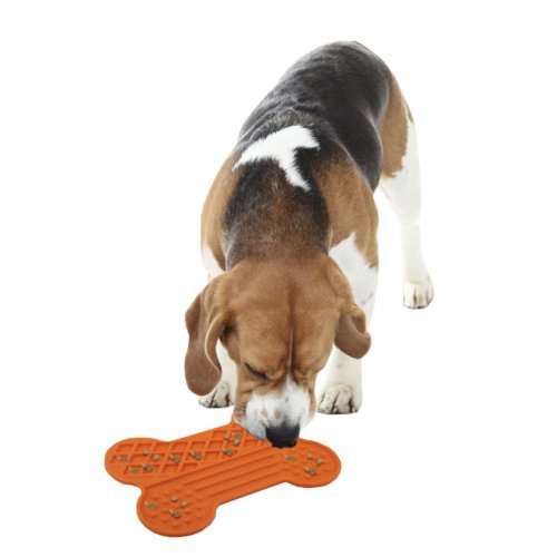 Licking Mat Bone Shape Mat with Anti-Snacking Surface in Two Sizes