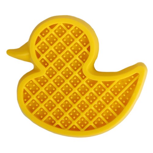 Lick Mat Lick Pad with Suction Cup Lick Mat for the Bathtub Duck 12 x 10 x 2 cm