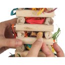 Vogelspielzeug Papageienspielzeug Versteckspielzeug mit Kokosnuss und Holz
