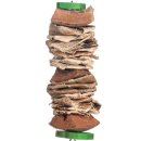 Bird toy Parrot toy Natural toy made of banana leaves and wood Length approx. 34 cm