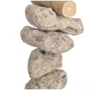 Bird toy Parrot toy Natural toy made of lava stones and wood Length approx. 42 cm