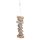 Bird toy Parrot toy Natural toy made of lava stones and wood Length approx. 42 cm
