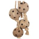 Bird toy Parrot toy Natural toy made of coconuts on sisal...