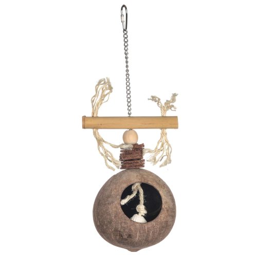 Bird Toy Parrot Toy Natural Toy made of Coconut, Wood and Sisal