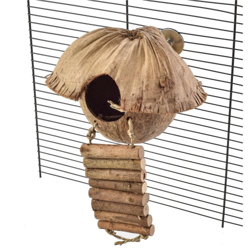 Bird Toy Nesting Cave Natural Toy made from Coconut