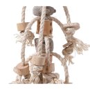Bird Toy Parrot Toy Natural Toy made of Wood & Lava Stones Length approx. 32 cm
