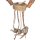 Bird toy Parrot toy Natural toy made of lava stones, wood and sial Length approx. 50 cm