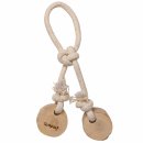 Dog toy Play rope made of cotton and coffee wood Bouncy...