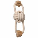 Dog toy Play rope made of cotton and coffee wood Pullbear...