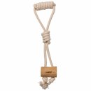 Dog toy Play rope made of cotton and coffee wood Cork-S...