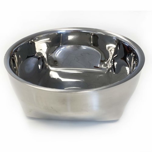 Dog bowl double walled food bowl water bowl stainless steel 850 ml or 1800 ml.