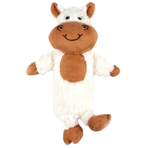 Dog Toy Plush Faux Lambskin Toy with PET Crackle Bottle Horse