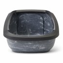 Litter tray with rim ASEO JUMBO black-marble 67,5 x 48,5...